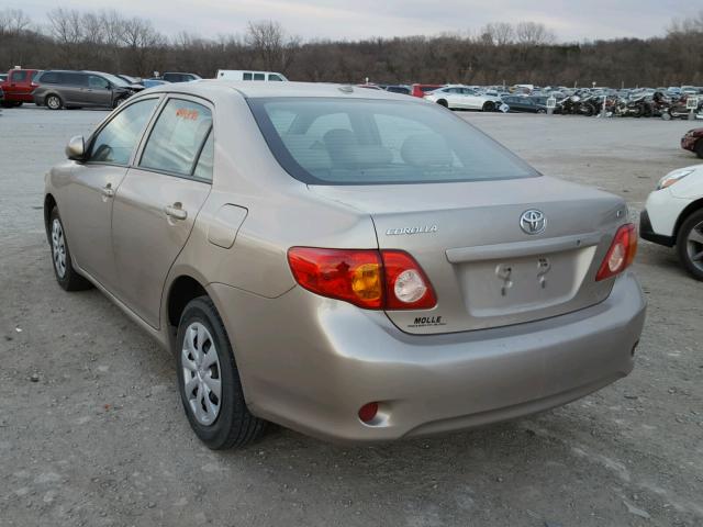 1NXBU40E79Z020473 - 2009 TOYOTA COROLLA BA GOLD photo 3