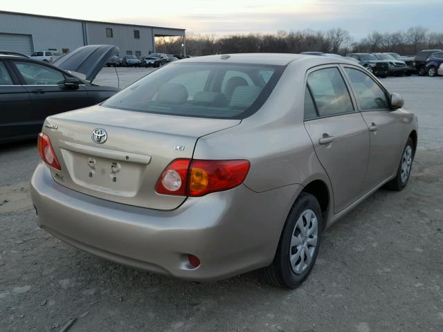 1NXBU40E79Z020473 - 2009 TOYOTA COROLLA BA GOLD photo 4