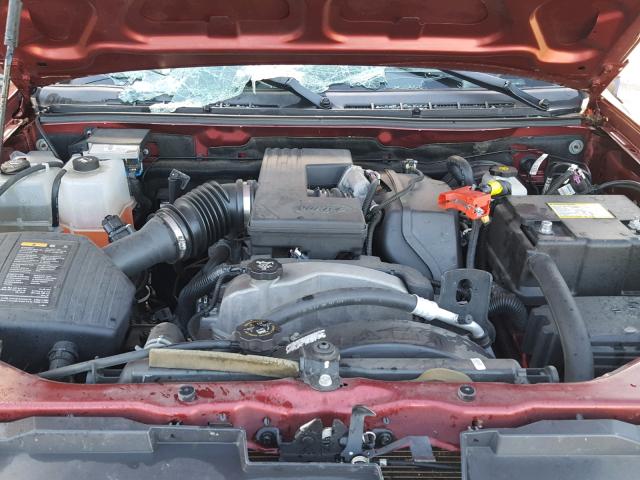 1GTDSCDE9A8148458 - 2010 GMC CANYON SLE MAROON photo 7