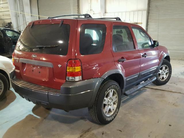 1FMYU93135KD39178 - 2005 FORD ESCAPE XLT RED photo 4