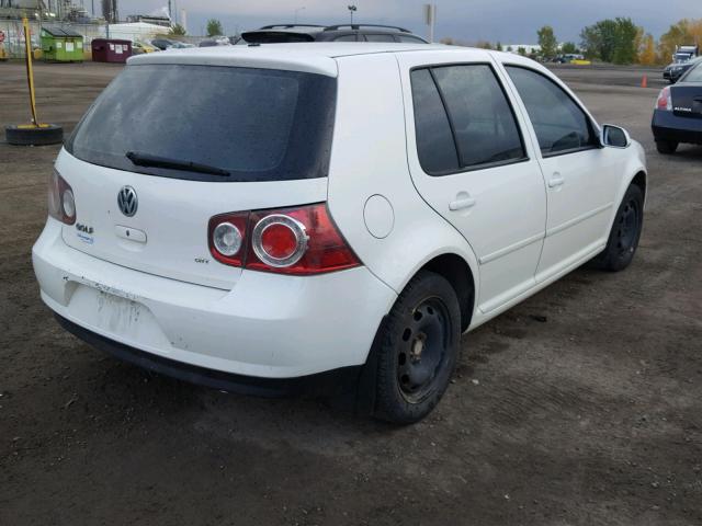 9BWEL41J184019243 - 2008 VOLKSWAGEN CITY GOLF WHITE photo 4