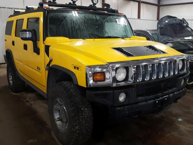 5GRGN23U03H104437 - 2003 HUMMER H2 YELLOW photo 1