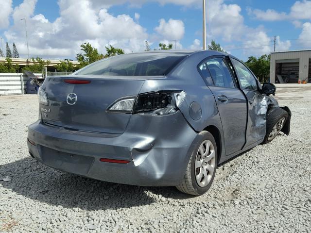 JM1BL1TF9D1769490 - 2013 MAZDA 3 I GRAY photo 4