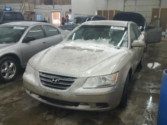 5NPET46C39H570757 - 2009 HYUNDAI SONATA GLS GOLD photo 2