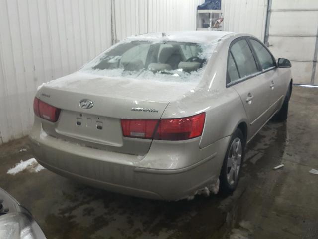 5NPET46C39H570757 - 2009 HYUNDAI SONATA GLS GOLD photo 4