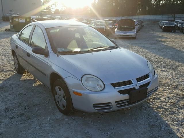 1B3ES26CX4D575171 - 2004 DODGE NEON BASE SILVER photo 1