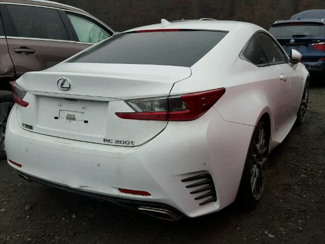 JTHHA5BC0H5005328 - 2017 LEXUS RC 200T WHITE photo 4