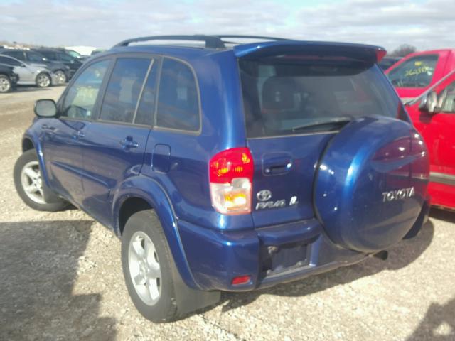 JTEHH20V926056498 - 2002 TOYOTA RAV4 BLUE photo 3