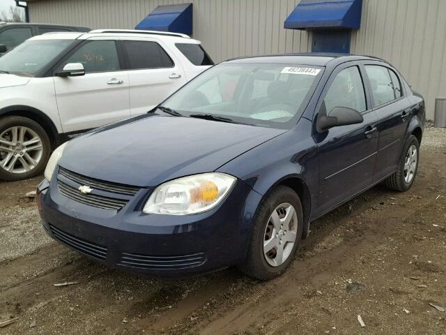 1G1AK58F487131559 - 2008 CHEVROLET COBALT LS BLUE photo 2