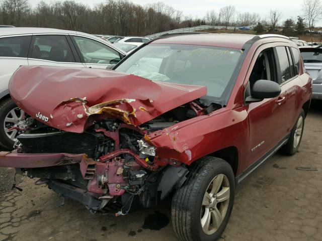 1C4NJDBB9CD598840 - 2012 JEEP COMPASS SP RED photo 2