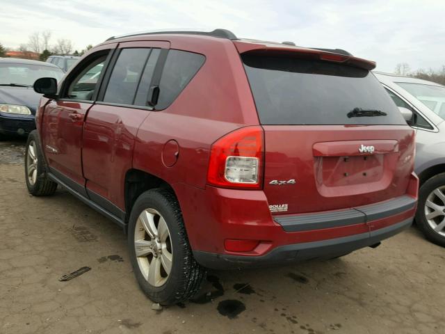 1C4NJDBB9CD598840 - 2012 JEEP COMPASS SP RED photo 3