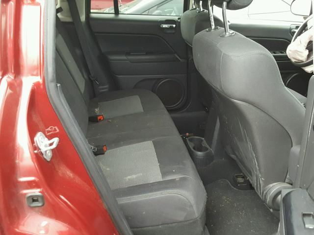 1C4NJDBB9CD598840 - 2012 JEEP COMPASS SP RED photo 6