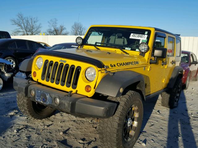 1J4GA69188L576045 - 2008 JEEP WRANGLER U YELLOW photo 2