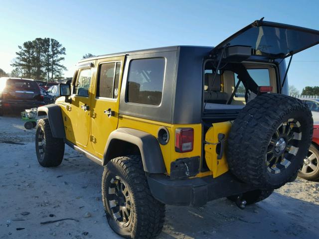 1J4GA69188L576045 - 2008 JEEP WRANGLER U YELLOW photo 3