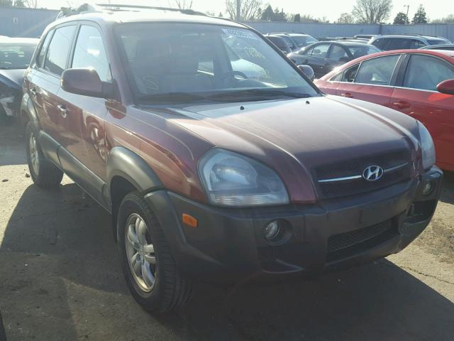 KM8JN72D76U269740 - 2006 HYUNDAI TUCSON GLS RED photo 1