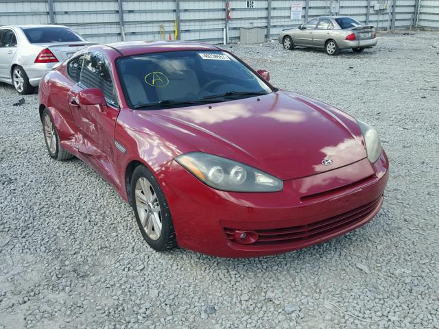 KMHHM66DX7U242670 - 2007 HYUNDAI TIBURON GS RED photo 1