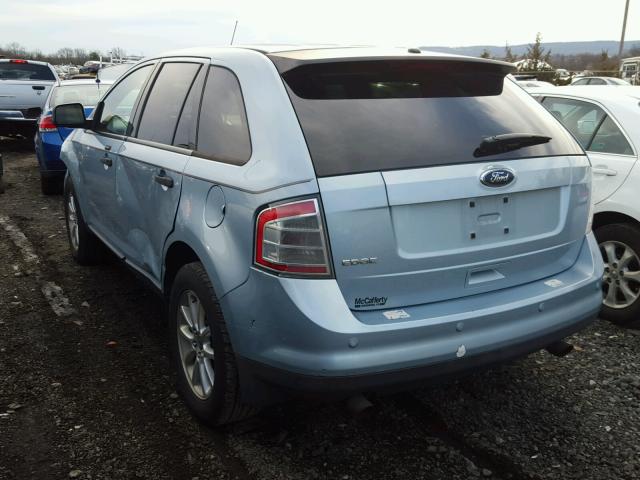 2FMDK36C48BA57581 - 2008 FORD EDGE SE BLUE photo 3