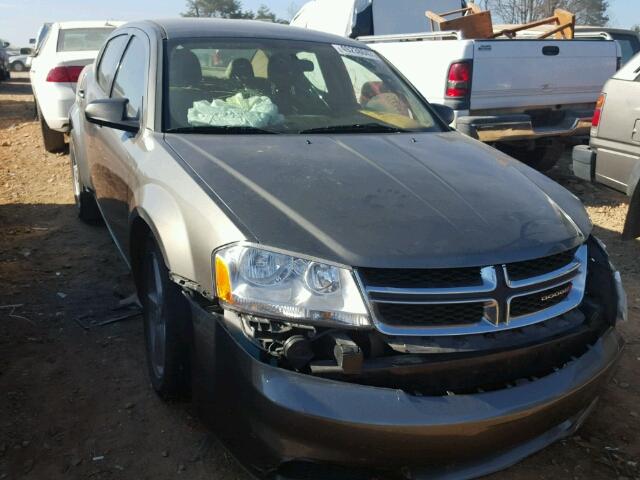 1C3CDZAB6DN651913 - 2013 DODGE AVENGER SE GRAY photo 1