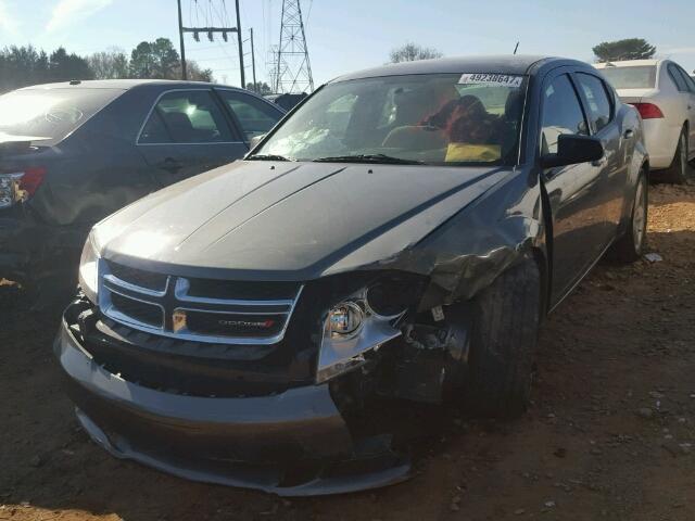 1C3CDZAB6DN651913 - 2013 DODGE AVENGER SE GRAY photo 2