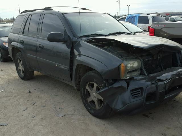 1GNDS13SX42136524 - 2004 CHEVROLET TRAILBLAZE GRAY photo 1