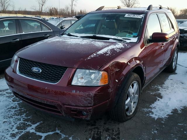 1FMDK06107GA40281 - 2007 FORD FREESTYLE RED photo 2