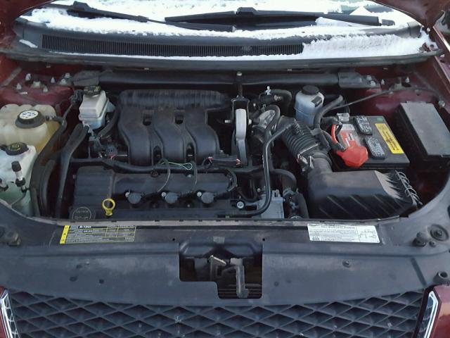 1FMDK06107GA40281 - 2007 FORD FREESTYLE RED photo 7
