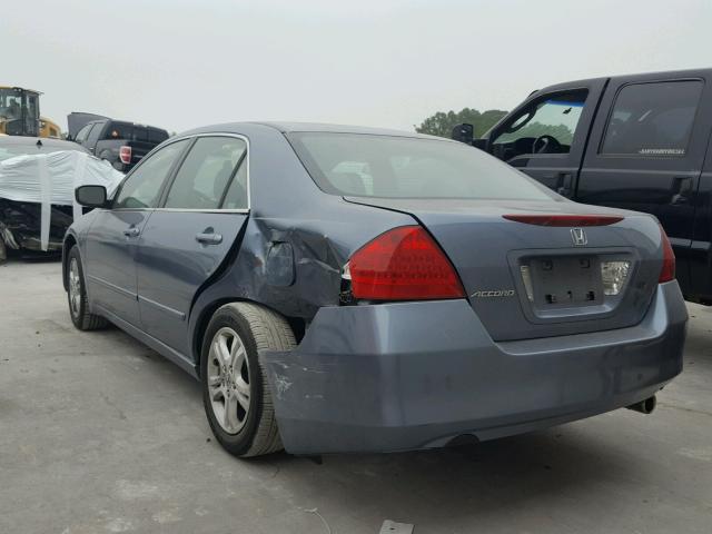 1HGCM56347A150795 - 2007 HONDA ACCORD SE BLUE photo 3