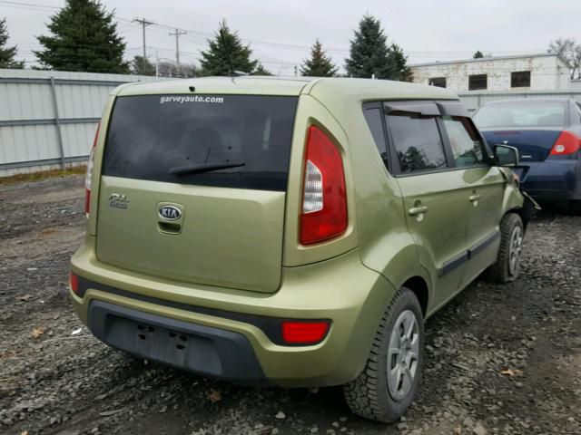 KNDJT2A58C7384199 - 2012 KIA SOUL GREEN photo 4