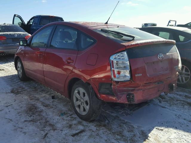 JTDKB20U587750224 - 2008 TOYOTA PRIUS RED photo 3