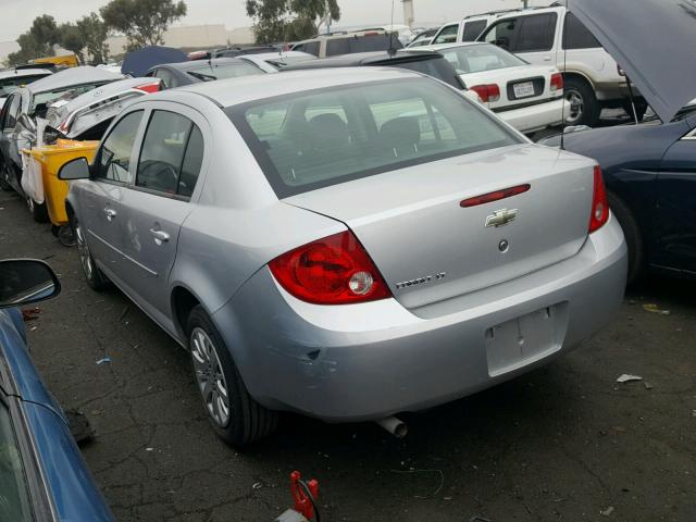 1G1AD5F5XA7229151 - 2010 CHEVROLET COBALT 1LT SILVER photo 3