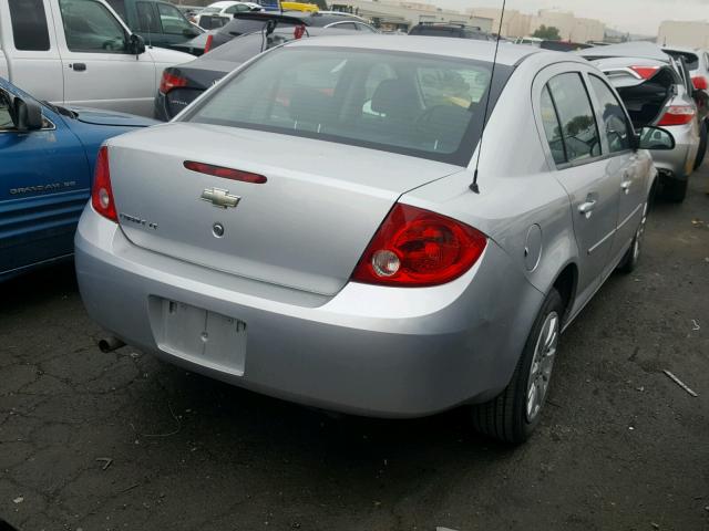 1G1AD5F5XA7229151 - 2010 CHEVROLET COBALT 1LT SILVER photo 4