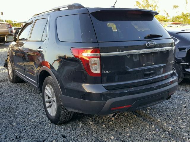 1FM5K7D83DGB21204 - 2013 FORD EXPLORER X BLACK photo 3