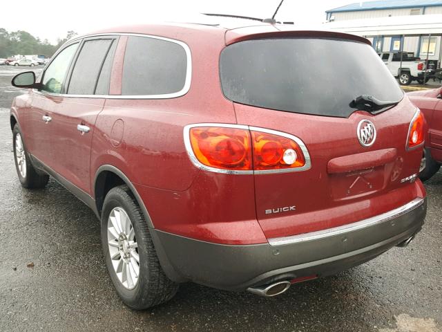 5GAEV23788J221946 - 2008 BUICK ENCLAVE CX RED photo 3