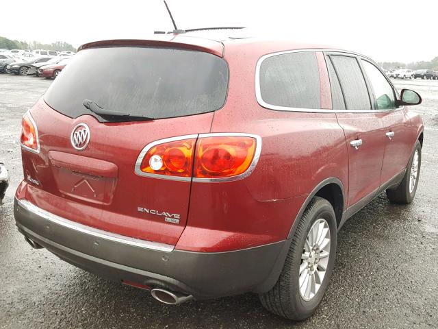 5GAEV23788J221946 - 2008 BUICK ENCLAVE CX RED photo 4