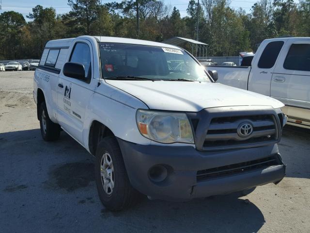 5TENX4CN8AZ699069 - 2010 TOYOTA TACOMA WHITE photo 1