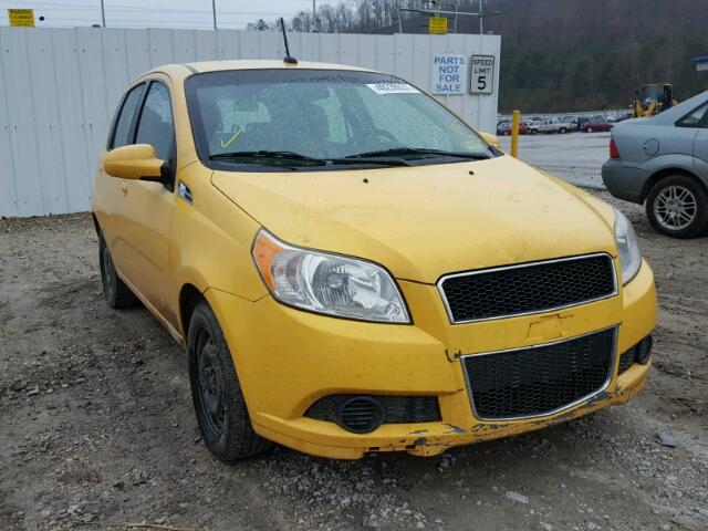 KL1TD66E39B622155 - 2009 CHEVROLET AVEO LS YELLOW photo 1