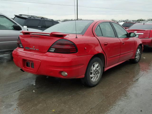 1G2NF52E44M574033 - 2004 PONTIAC GRAND AM RED photo 4