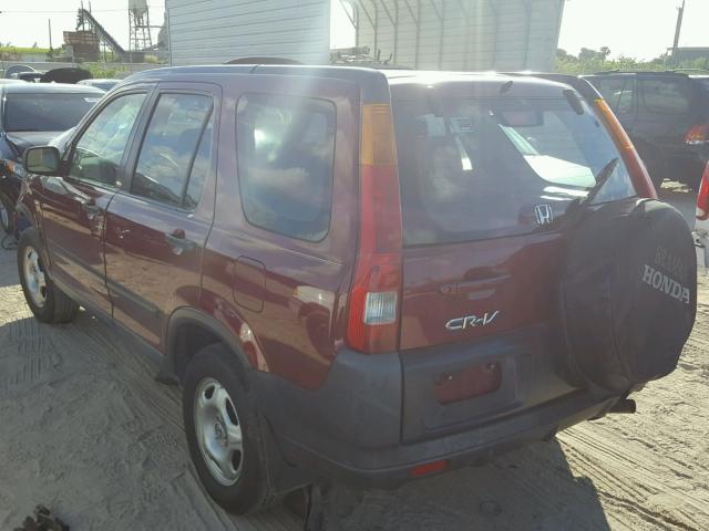 SHSRD68443U102261 - 2003 HONDA CR-V LX RED photo 3