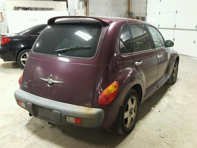 3C8FY4BB61T628026 - 2001 CHRYSLER PT CRUISER PURPLE photo 4