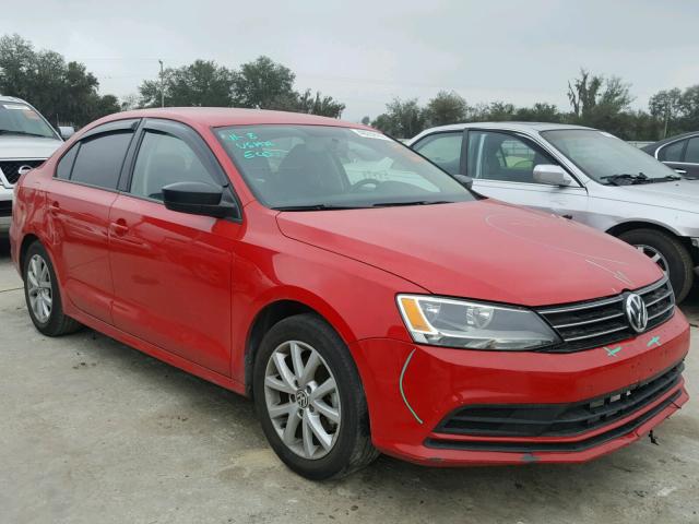 3VWD17AJ0FM295439 - 2015 VOLKSWAGEN JETTA SE RED photo 1