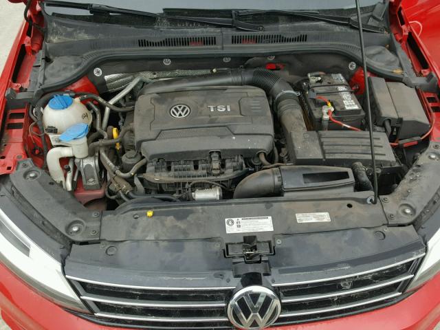 3VWD17AJ0FM295439 - 2015 VOLKSWAGEN JETTA SE RED photo 7