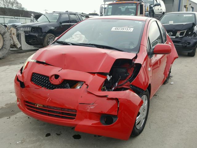 JTDJT903475117605 - 2007 TOYOTA YARIS RED photo 2