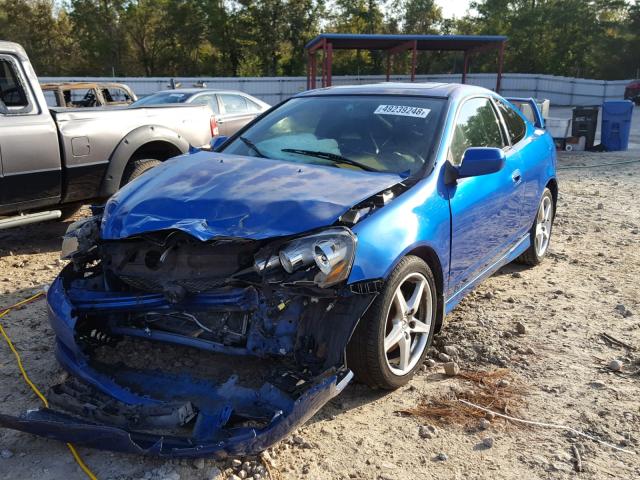 JH4DC53056S001870 - 2006 ACURA RSX TYPE-S BLUE photo 2