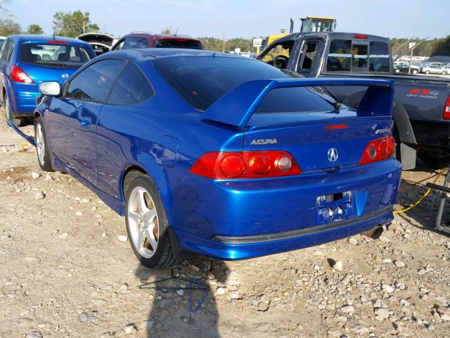 JH4DC53056S001870 - 2006 ACURA RSX TYPE-S BLUE photo 3