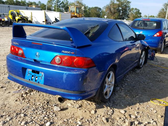 JH4DC53056S001870 - 2006 ACURA RSX TYPE-S BLUE photo 4