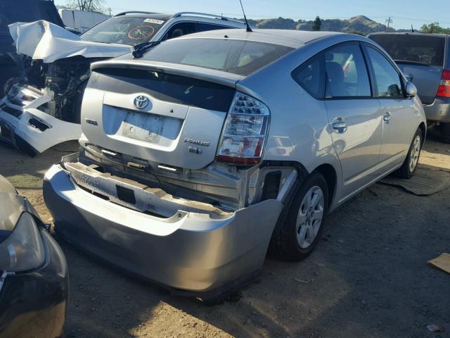 JTDKB20U967059209 - 2006 TOYOTA PRIUS SILVER photo 4