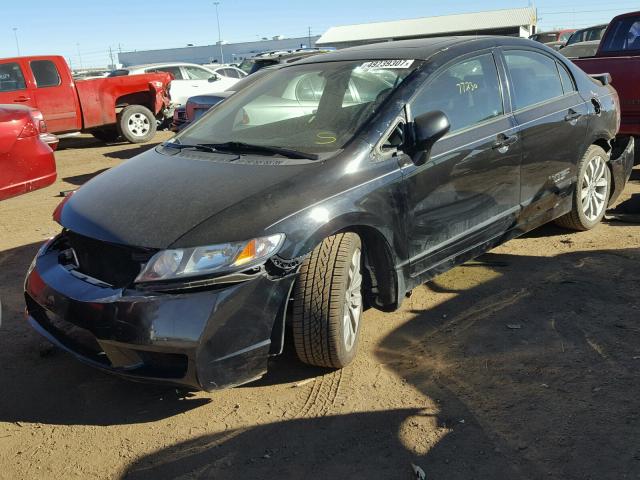 2HGFA5E57AH700041 - 2010 HONDA CIVIC SI BLACK photo 2