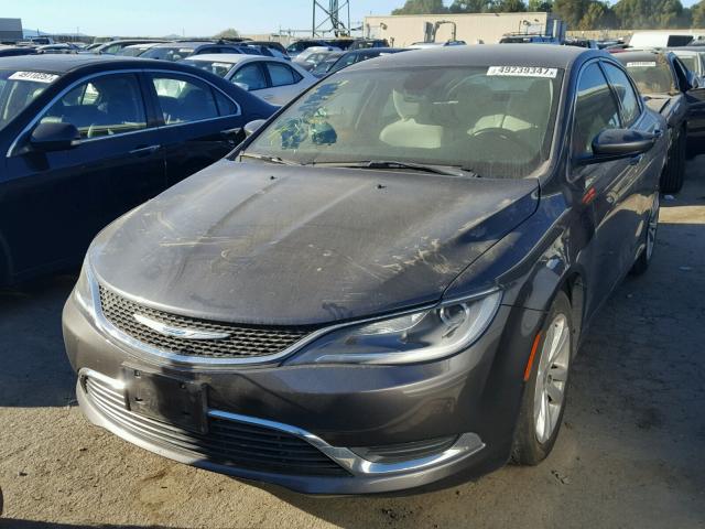 1C3CCCAB6FN647783 - 2015 CHRYSLER 200 LIMITE GRAY photo 2