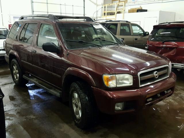 JN8DR09Y92W709854 - 2002 NISSAN PATHFINDER MAROON photo 1