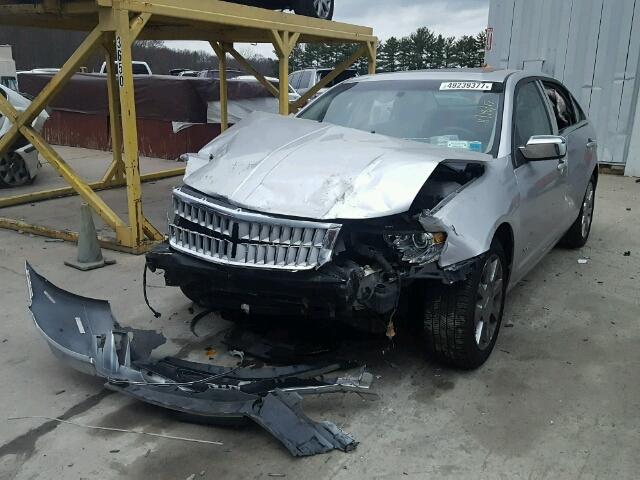 3LNHM28T59R630039 - 2009 LINCOLN MKZ SILVER photo 2